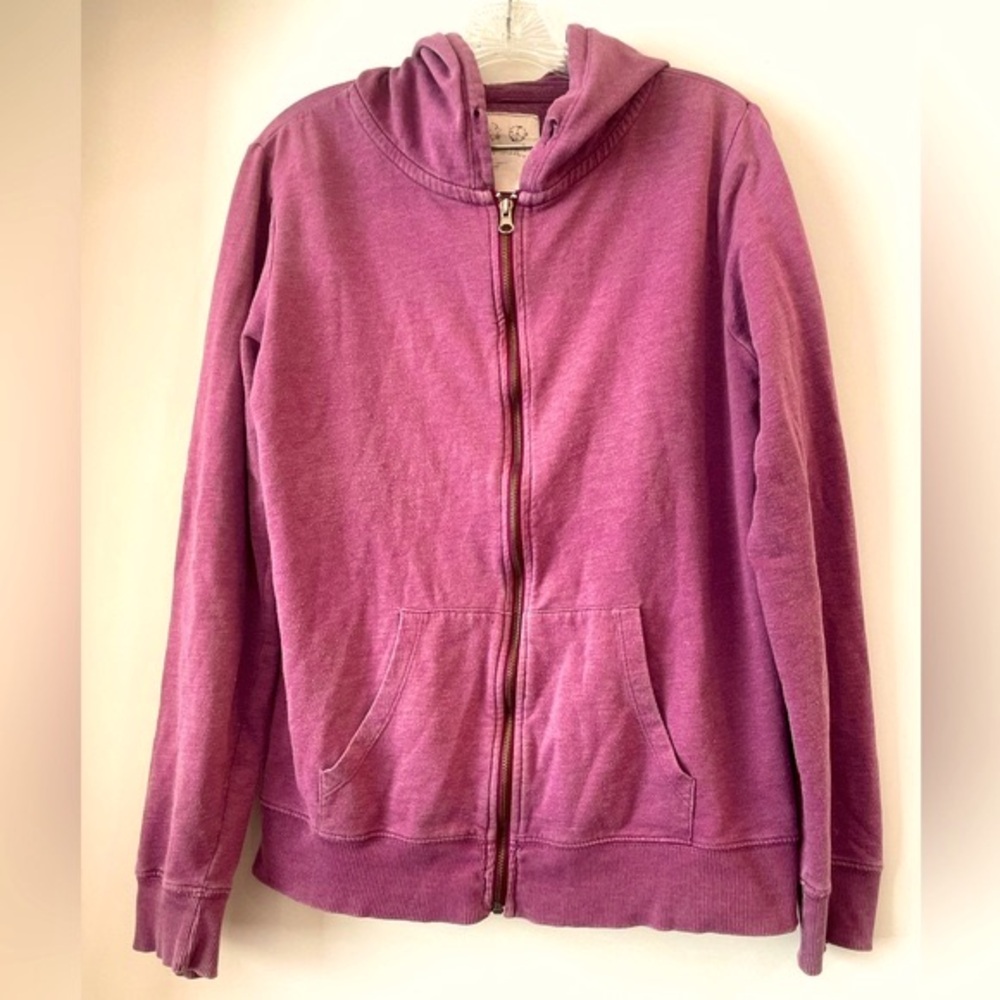Purple Zip-up Hoodie with Pockets